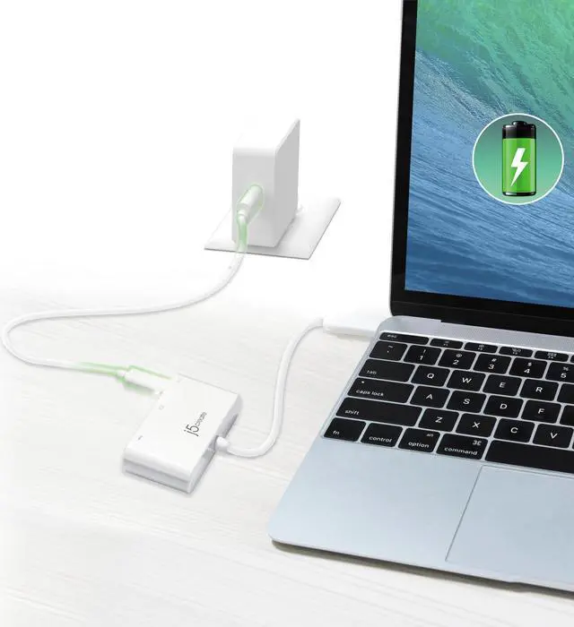 Alt view image 4 of 7 - j5create USB Type-C to HDMI & USB 3.0 with Power Delivery