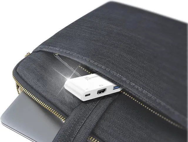 Alt view image 5 of 7 - j5create USB Type-C to HDMI & USB 3.0 with Power Delivery