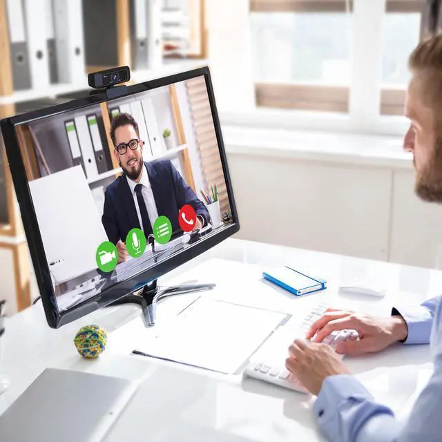 Alt view image 7 of 20 - J5create Create 2 USB 360° Rotation & 1080P HD Webcam 2 Megapixels Black (JVCU100)