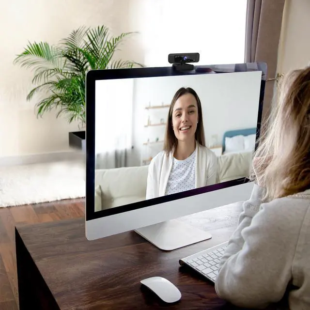 Alt view image 6 of 20 - J5create Create 2 USB 360° Rotation & 1080P HD Webcam 2 Megapixels Black (JVCU100)