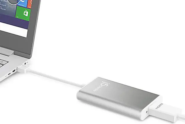 Alt view image 8 of 11 - j5create USB 2.0 to HDMI Display Adapter