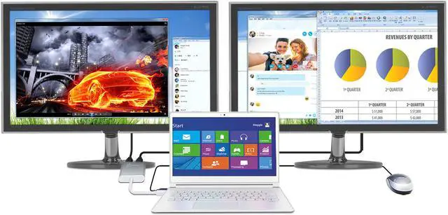Alt view image 4 of 7 - j5create USB 3.0 to Dual HDMI Multi-Monitor Adapter