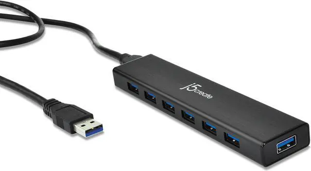 Alt view image 2 of 19 - j5create USB™ 3.0 7-Port HUB