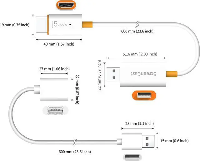 Alt view image 3 of 19 - j5create ScreenCast HDMI™ Wireless Display