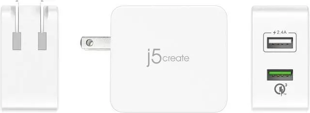 Alt view image 3 of 7 - j5create 2-Port USB QC 3.0 Charger