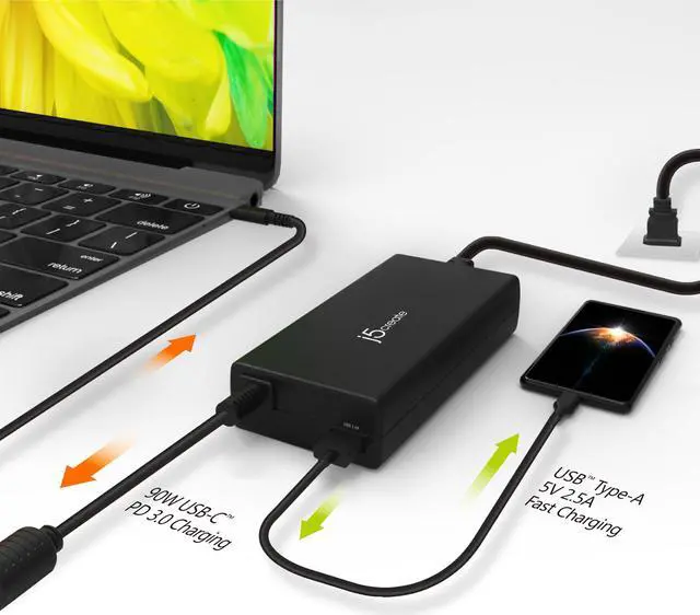 Alt view image 7 of 20 - j5create 100W PD USB-C™ Super Charger