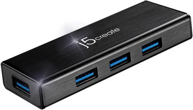 Alt view image 2 of 15 - j5create USB 3.0 4-Port HUB