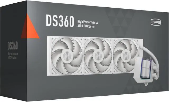 Alt view image 7 of 7 - PCCOOLER CPS DS360 AIO CPU Liquid Cooler, 360mm Radiator, 310W TDP, Dual Chamber Pump, ARGB LEDs & Digital Display, Aluminum Pump Cover, for Intel LGA 1851/1700/1200/115X & AMD AM5/AM4, White