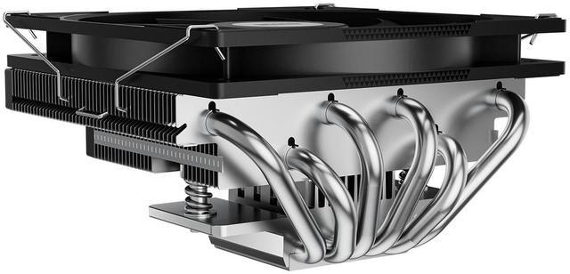 Alt view image 2 of 7 - PCCOOLER CPS RC600-67 Low Profile CPU Air Cooler, 6 Heat Pipes, 205W TDP, 67.5mm Tall, 120mm Slim Slient PWM Fan with FDB, for Intel LGA 1851/1700/1200/115X & AMD AM5/AM4, Black