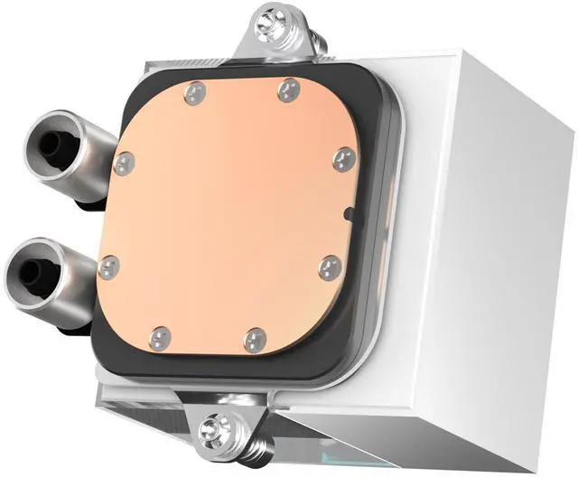 Alt view image 3 of 7 - PCCOOLER CPS DS360 AIO CPU Liquid Cooler, 360mm Radiator, 310W TDP, Dual Chamber Pump, ARGB LEDs & Digital Display, Aluminum Pump Cover, for Intel LGA 1851/1700/1200/115X & AMD AM5/AM4, White