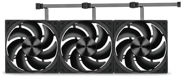 Alt view image 6 of 7 - PCCOOLER CPS F5 R120 High-Performance 120mm Case Fan, 4-Pin PWM Silent PC Fan with 3 Modes up to 2200RPM, Daisy Chain Computer Fan with FDB, Vibration-Damping Mounting Pads, Black - Single Pack