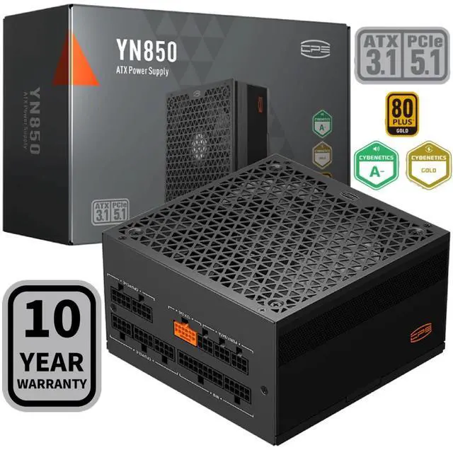 PCCOOLER CPS YN850 850W ATX 電源ユニット PCCOOLER CPS YN850 Fully Modular Power Supply, 80 PLUS Gold
