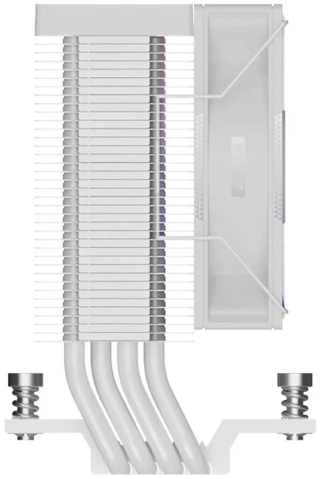 Alt view image 5 of 7 - PCCOOLER CPS R400 ARGB CPU Air Cooler, 4 Direct Contact Heat Pipes, 180W TDP, ARGB Top Cover, 133mm Tall, 92mm PWM Slient ARGB Fan, for Intel LGA 1851/1700/1200/115X & AMD AM5/AM4, White