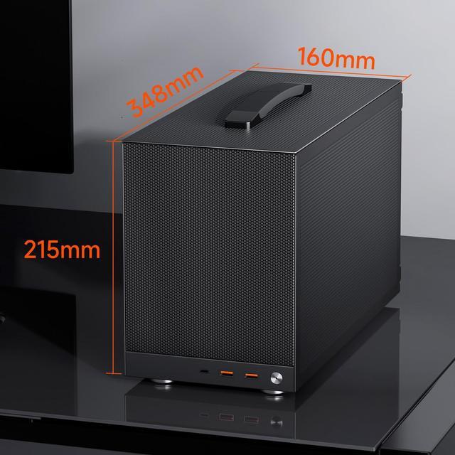Alt view image 6 of 7 - PCCOOLER CPS K101 MESH PC Case, Portable Desktop Mini ITX Case, Four-side SPCC Mesh Panel, 3 x 12015 Fans Pre-installed, Clip-on Quick Release Side Panel, Gery (PCIe Riser Cable Not Included)
