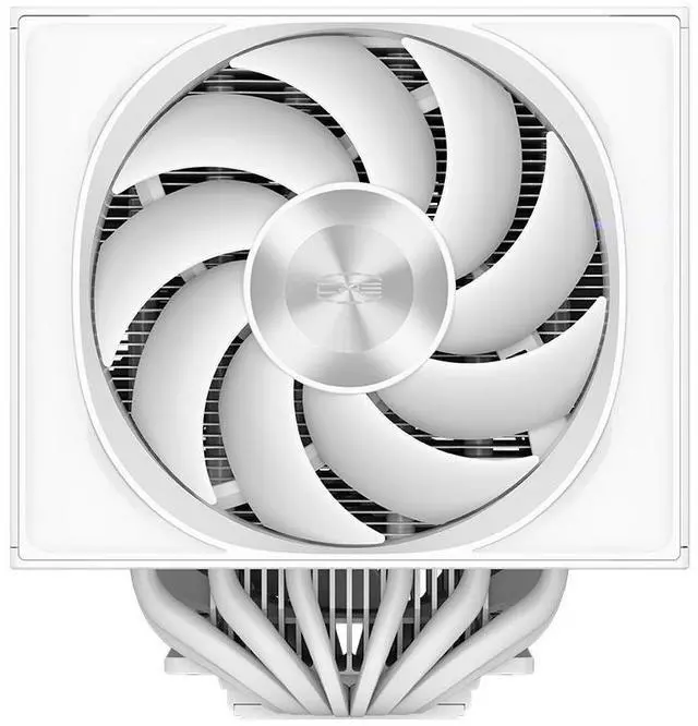Alt view image 5 of 7 - PCCOOLER CPS RZ820 Dual Tower CPU Air Cooler, 8 Heat Pipes, 290W TDP, Magnetic Aluminum ARGB Top Cover, 165mm Tall, 120mm & 140mm PWM Fans, for Intel LGA 1851/1700/1200/115X/20XX & AMD AM5/AM4, White