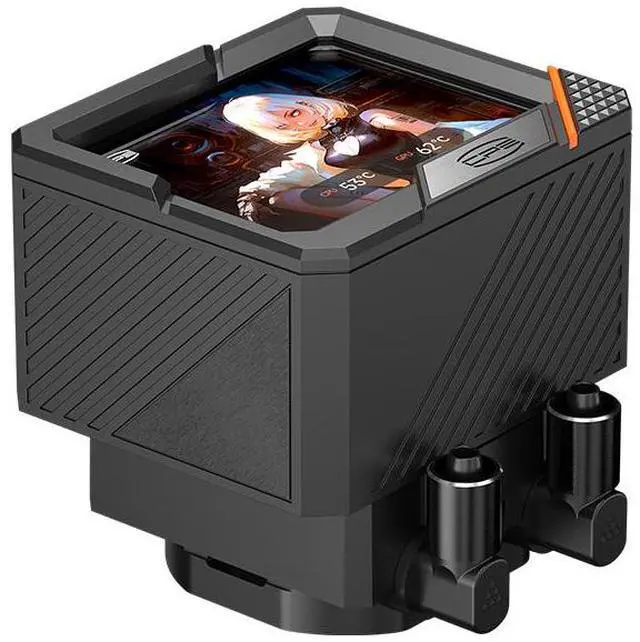 Alt view image 4 of 6 - PCCOOLER CPS GT240 ARGB Display AIO CPU Liquid Cooler, 240mm Radiator, 280W TDP, Customizable 3.5" IPS LCD Cyber Style Display, Ceramic Bearing, for Intel LGA 1851/1700/1200/115X & AMD AM5/AM4, Black