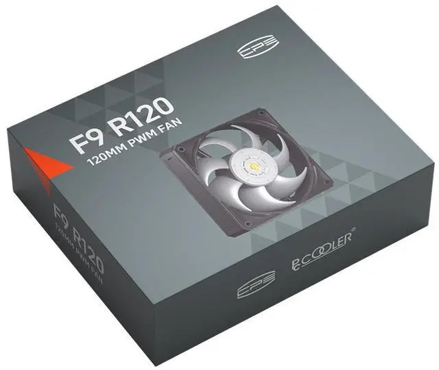 Alt view image 6 of 6 - PCCOOLER CPS F9 R120 High-Speed 120mm Industrial Case Fan, 3-Phase 6-Slot Motor, NSK Daul Ball Bearing, LCP Material, 4-Pin PWM PC Fans w/ 3 Modes up to 3000RPM, Anti-Vibration Pads, Black