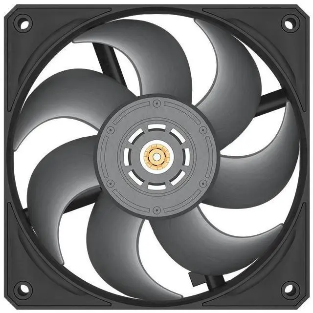 Alt view image 2 of 6 - PCCOOLER CPS F9 R120 High-Speed 120mm Industrial Case Fan, 3-Phase 6-Slot Motor, NSK Daul Ball Bearing, LCP Material, 4-Pin PWM PC Fans w/ 3 Modes up to 3000RPM, Anti-Vibration Pads, Black