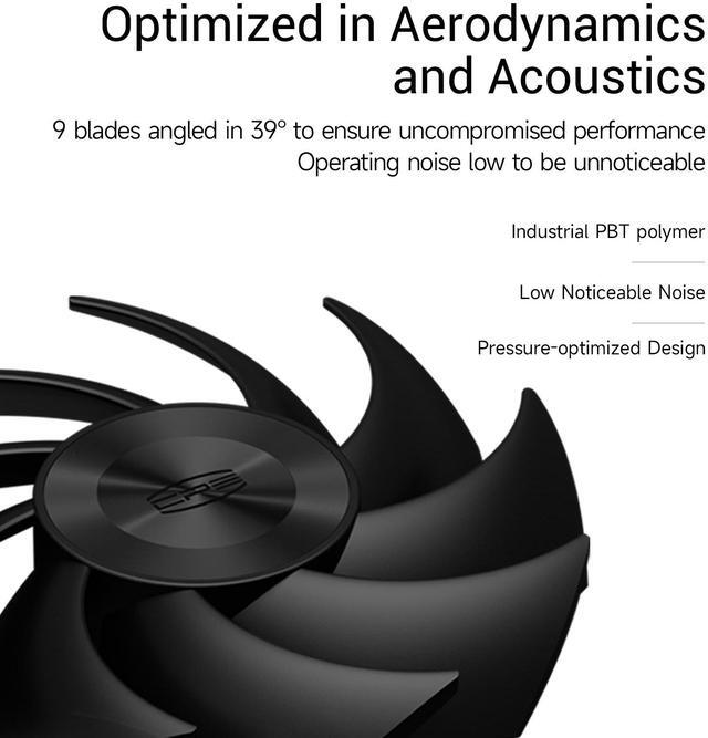 Alt view image 4 of 7 - PCCOOLER CPS F5 R120 3IN1 High-Performance 120mm Case Fans, 4-Pin PWM Silent PC Fans w/ 3 Modes up to 2200RPM, Daisy Chain Computer Fans with FDB, Vibration-Damping Mounting Pads, Black - 3in1 Pack
