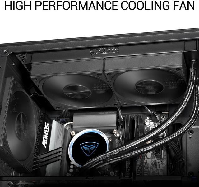Alt view image 5 of 7 - PCCOOLER CPS F5 R120 3IN1 High-Performance 120mm Case Fans, 4-Pin PWM Silent PC Fans w/ 3 Modes up to 2200RPM, Daisy Chain Computer Fans with FDB, Vibration-Damping Mounting Pads, Black - 3in1 Pack