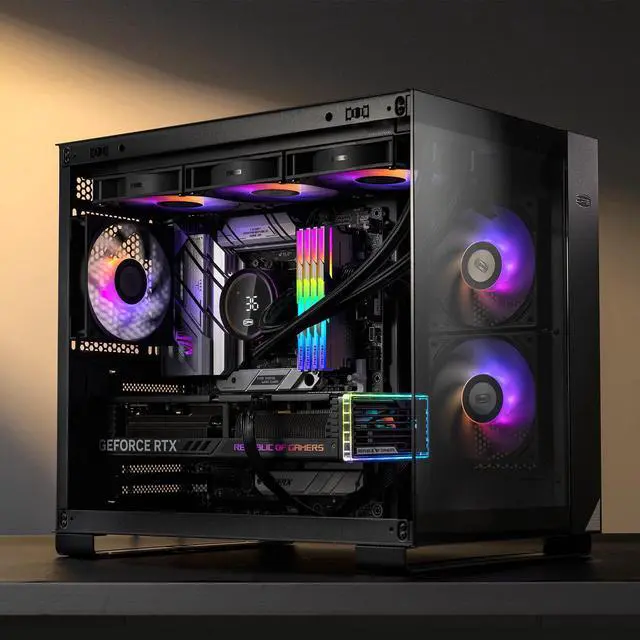 Alt view image 7 of 7 - PCCOOLER CPS DA360 Pro ARGB Digital AIO CPU Liquid Cooler, 360mm Radiator, 300W TDP, 270° Rotatable Digital Display, Infinity Halo ARGB Effect, for Intel LGA 1851/1700/1200/115X & AMD AM5/AM4, Black