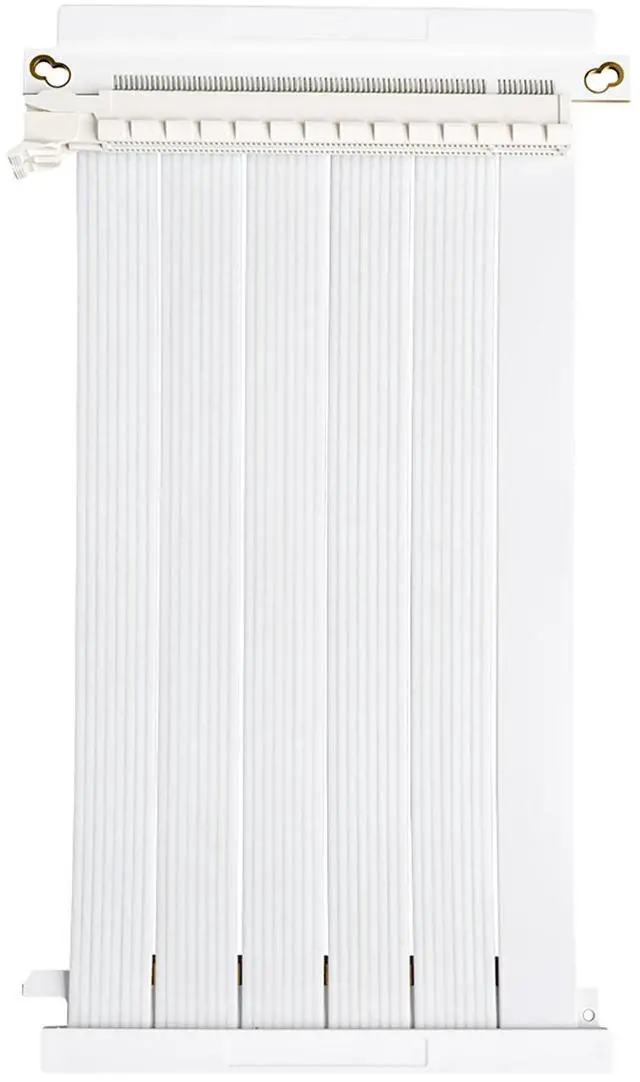 Alt view image 4 of 6 - PCCOOLER CPS RC185 PCI-E 4.0 X16 Riser Cable, 180 Degree Dual Reverse GPU Extension Cable, 185mm, White