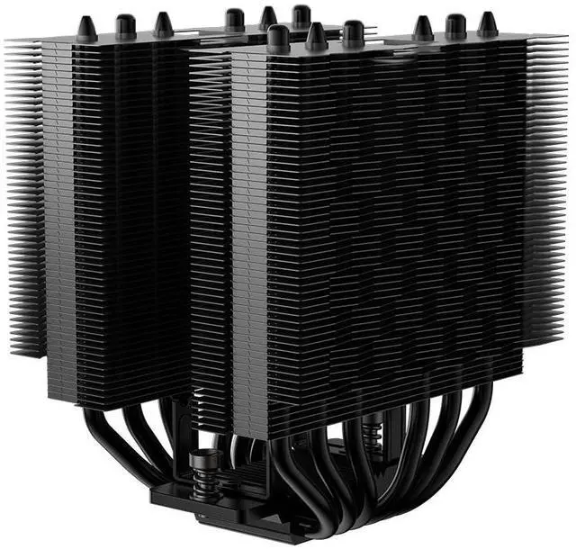 Alt view image 3 of 7 - PCCOOLER CPS RT620Pro Dual Tower CPU Air Cooler, 6 Heat Pipes, 265W TDP, 153mm Tall,120mm PWM Slient Fans, Tower Structure Reinforced Bracket, for Intel LGA1851/1700/1200/115X & AMD AM5/AM4, Black