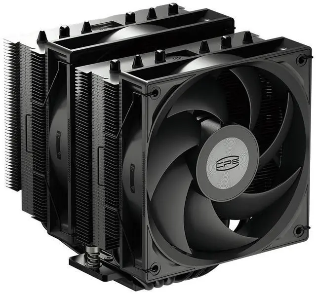 Main image of PCCOOLER CPS RT620Pro Dual Tower CPU Air Cooler, 6 Heat Pipes, 265W TDP, 153mm Tall,120mm PWM Slient Fans, Tower Structure Reinforced Bracket, for Intel LGA1851/1700/1200/115X & AMD AM5/AM4, Black