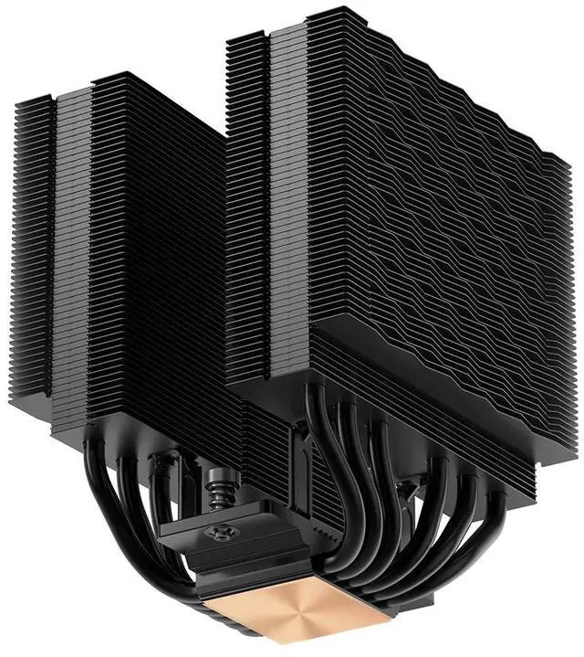 Alt view image 4 of 7 - PCCOOLER CPS RT620Pro Dual Tower CPU Air Cooler, 6 Heat Pipes, 265W TDP, 153mm Tall,120mm PWM Slient Fans, Tower Structure Reinforced Bracket, for Intel LGA1851/1700/1200/115X & AMD AM5/AM4, Black