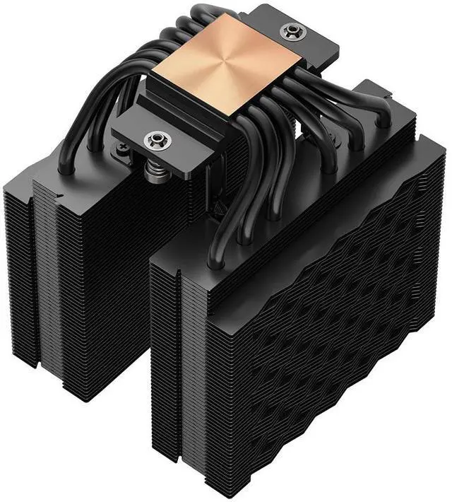 Alt view image 5 of 7 - PCCOOLER CPS RT620Pro Dual Tower CPU Air Cooler, 6 Heat Pipes, 265W TDP, 153mm Tall,120mm PWM Slient Fans, Tower Structure Reinforced Bracket, for Intel LGA1851/1700/1200/115X & AMD AM5/AM4, Black