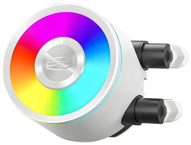 Alt view image 2 of 7 - PCCOOLER CPS DA360 Pro ARGB AIO CPU Liquid Cooler, 360mm Radiator, 300W TDP, 360° Rotatable Waterblock, Infinity Halo ARGB Effect, for Intel LGA20XX/1851/1700/1200/115X & AMD AM5/AM4, White