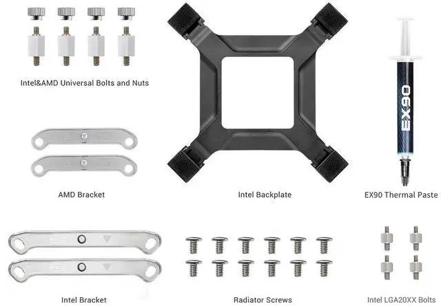 Alt view image 6 of 7 - PCCOOLER CPS DA360 Pro ARGB AIO CPU Liquid Cooler, 360mm Radiator, 300W TDP, 360° Rotatable Waterblock, Infinity Halo ARGB Effect, for Intel LGA20XX/1851/1700/1200/115X & AMD AM5/AM4, White