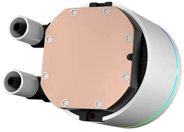 Alt view image 4 of 7 - PCCOOLER CPS DA360 Pro ARGB AIO CPU Liquid Cooler, 360mm Radiator, 300W TDP, 360° Rotatable Waterblock, Infinity Halo ARGB Effect, for Intel LGA20XX/1851/1700/1200/115X & AMD AM5/AM4, White