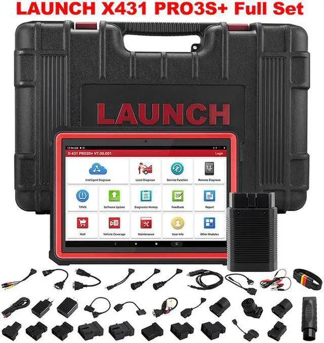 LAUNCH X431 PRO3S+ 10.1 Automotive diagnostic tool Car Full System Scan tool OBD OBD2 Code Reader Scanner Coding Pk X431 V plus