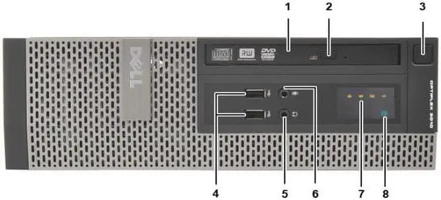 Alt view image 4 of 6 - Dell OptiPlex SFF Desktop Intel Core i7-3770 3.40GHz 4GB RAM 256 GB SSD DVD-RW DVD-RW WiFi HDMI Windows 10 Pro