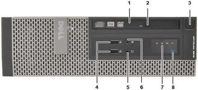 Alt view image 4 of 6 - Dell OptiPlex SFF Desktop Intel Core i7-3770 3.40GHz 4GB RAM 512 GB SSD DVD-RW DVD-RW WiFi HDMI Windows 10 Pro