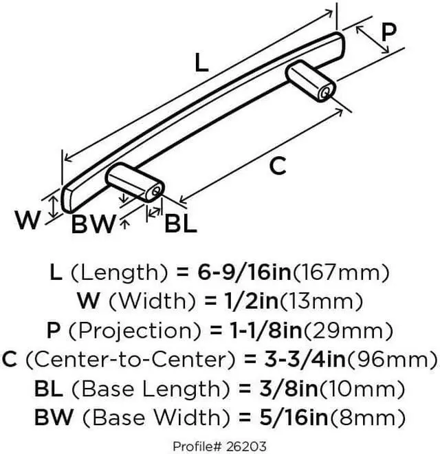 Alt view image 6 of 8 - Cyprus 3-3/4 in (96 mm) Center-to-Center Golden Champagne Cabinet Pull