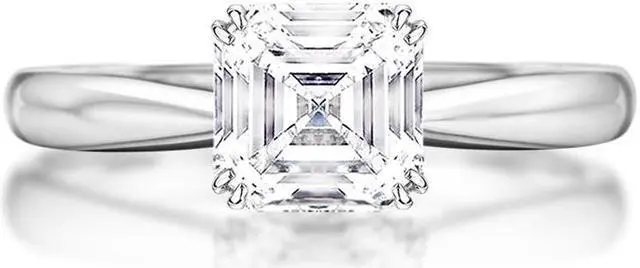 Alt view image 2 of 6 - Moissanite Loose Stones for Making Ring Pendant Earrings Jewelry - Asscher D Colorless VVS1 Clarity and Excellent Cut with Certificate 0.5-6Carats