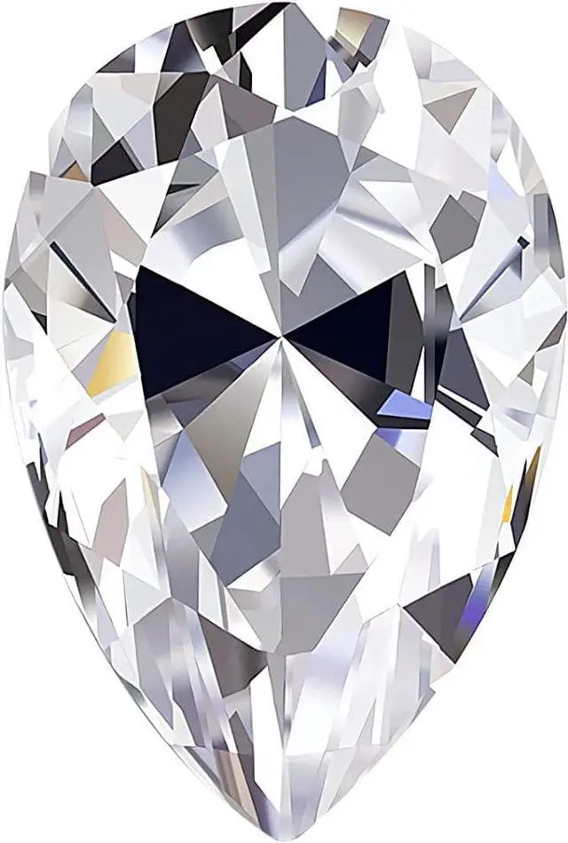 Main image of Moissanite Loose Stones for Making Ring Pendant Earrings Jewelry - Pear Cut D-Colorless VVS1 Clarity and Excellent Cut with Certificate 1.0 carats