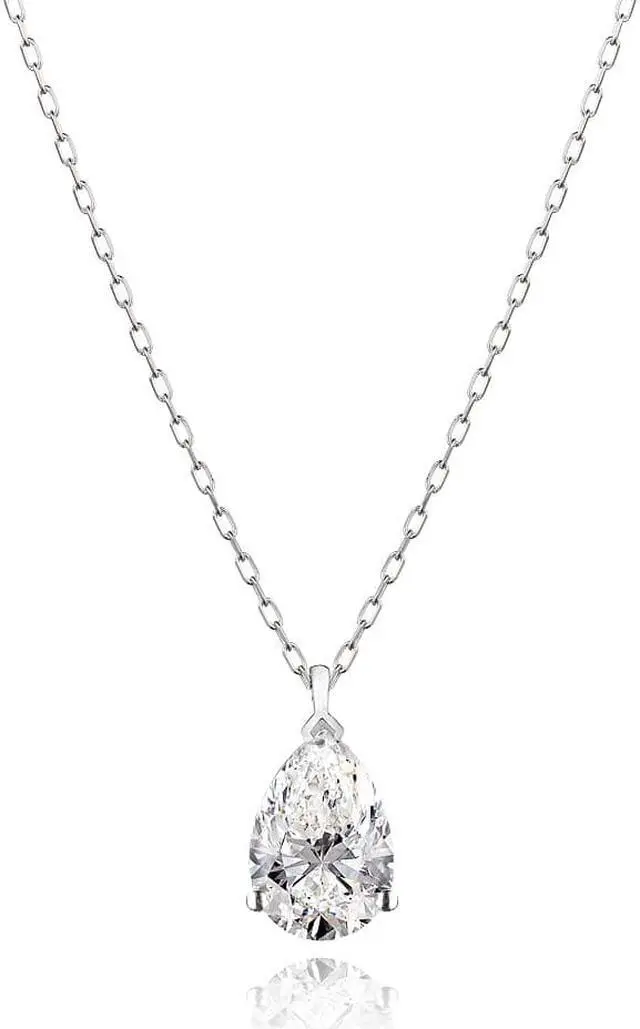 Alt view image 3 of 7 - Moissanite Loose Stones for Making Ring Pendant Earrings Jewelry - Pear Cut D-Colorless VVS1 Clarity and Excellent Cut with Certificate 1.0 carats