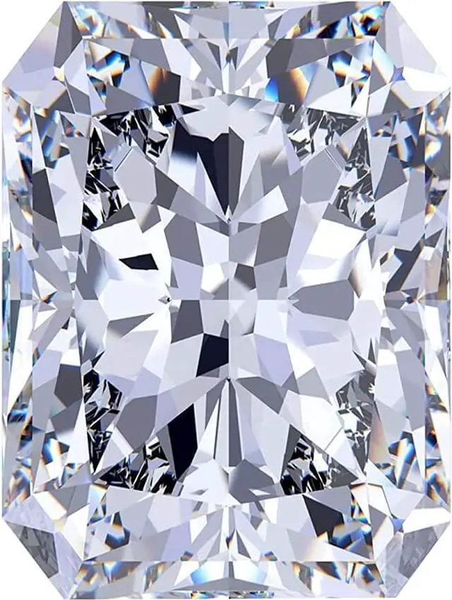 Main image of Moissanite Loose Stones for Making Ring Pendant Earrings Jewelry - Radiant D Colorless VVS1 Clarity and Excellent Cut with Certificate 0.1-5Carats(5.0Carat)