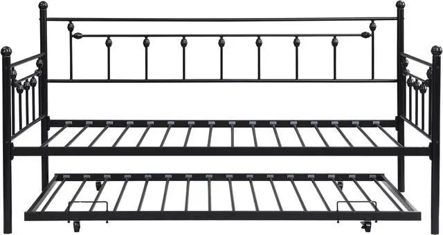 Main image of Daybed with trundle BLACK