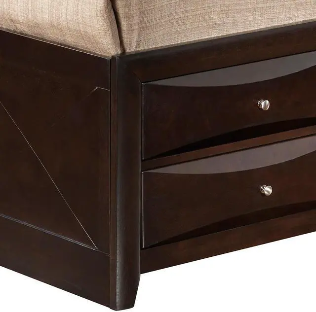 Alt view image 2 of 4 - King Storage Bed , Cappuccino
