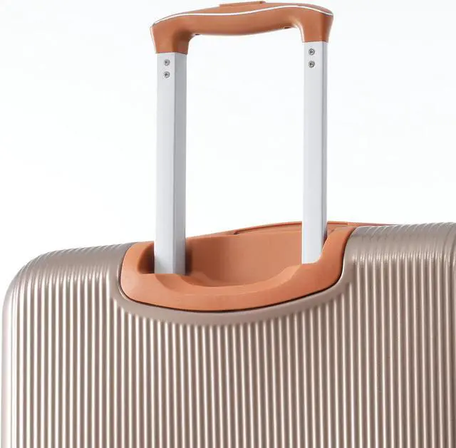 Alt view image 2 of 7 - Hardshell Luggage Sets 3 Piece double spinner 8 wheels Suitcase with TSA Lock Lightweight 20''24''28'' Copper