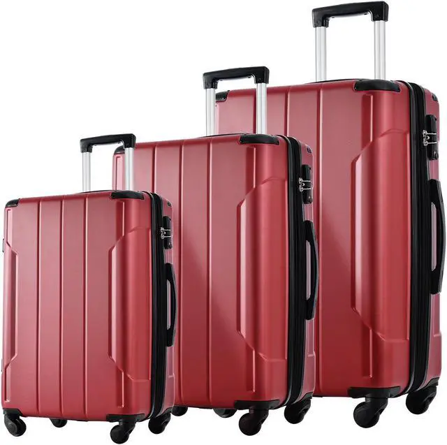 Main image of Hardshell Luggage Sets 3 Pcs Spinner Suitcase with TSA Lock Lightweight 20''24''28''