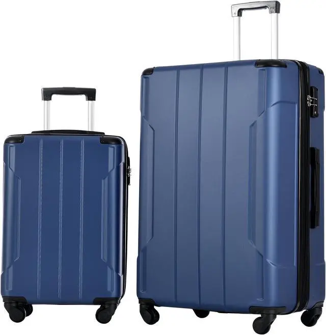 Alt view image 2 of 7 - Hardshell Luggage Sets 3 Pcs Spinner Suitcase with TSA Lock Lightweight 20''24''28'' Blue