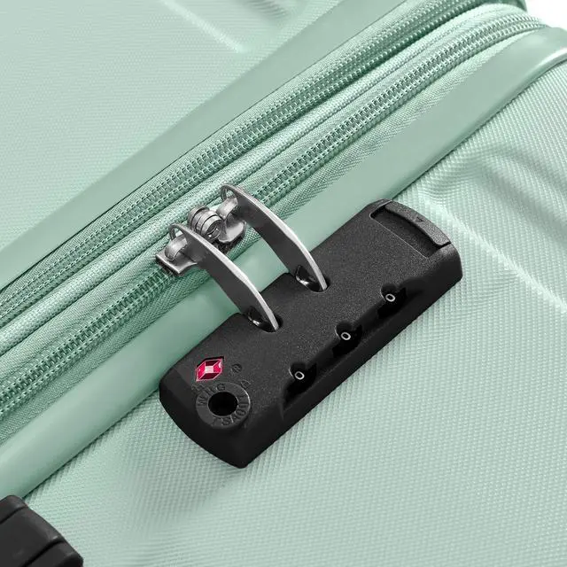 Alt view image 5 of 7 - Luggage Sets New Model Expandable ABS Hardshell 3pcs Clearance Luggage Hardside Lightweight Durable Suitcase sets Spinner Wheels Suitcase with TSA Lock 20''24''28''( light green)