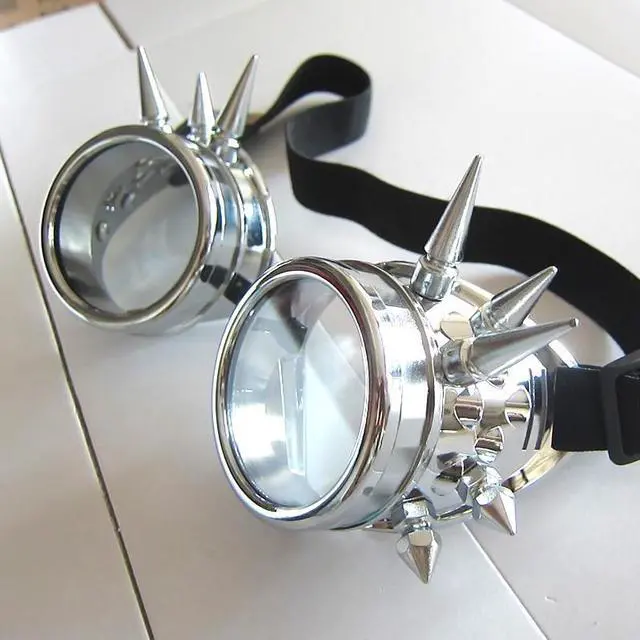 Alt view image 2 of 7 - Unisex Vintage Steampunk Goggles Welding Glasses-Bronze