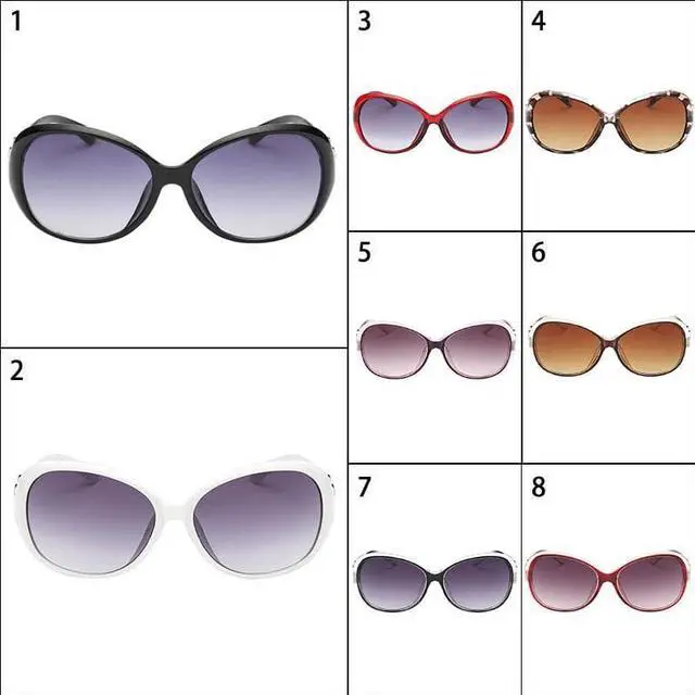 Alt view image 4 of 7 - Lady's Large Classic Shopping Sunglasses Eyewear/Plastic Frame-8#TransparentRed