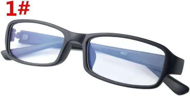 Main image of Plastic Frame Rectangle Lens Uv Protection Glasse-1#